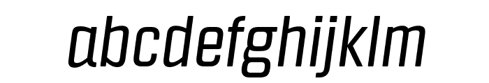 Fragua Light Italic Font LOWERCASE