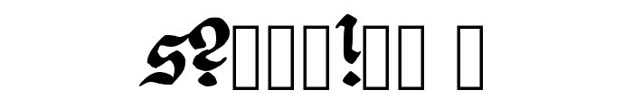 Fraktur Handschrift Regular Font OTHER CHARS
