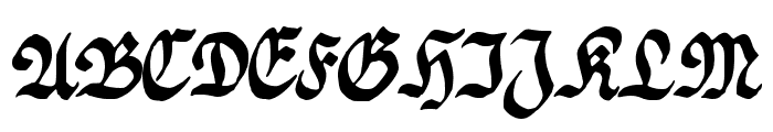 Fraktur Handschrift Regular Font UPPERCASE