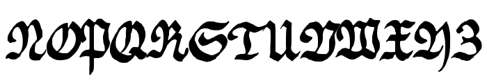 Fraktur Handschrift Regular Font UPPERCASE