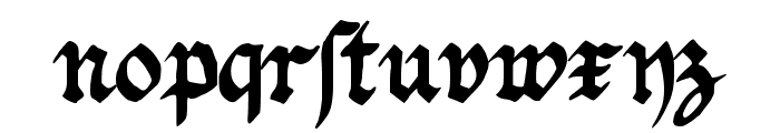 Fraktur Handschrift Regular Font LOWERCASE
