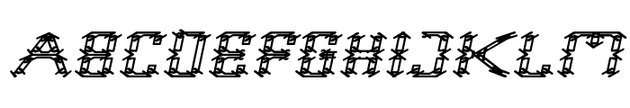 Frame Work Italic Font UPPERCASE