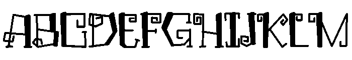 FranQiez Font UPPERCASE