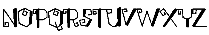 FranQiez Font UPPERCASE
