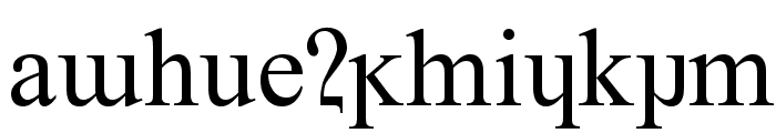 Franaderoan Modern Font LOWERCASE