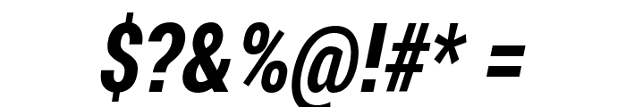 Franco Bold Italic Font OTHER CHARS