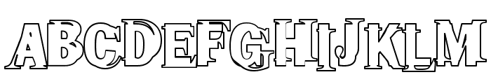 Frangia  Four Font UPPERCASE