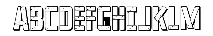 Frank-n-Plank 3D Regular Font UPPERCASE