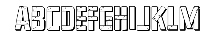 Frank-n-Plank 3D Regular Font LOWERCASE