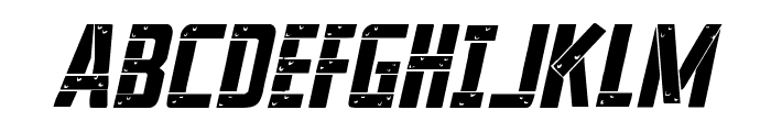 Frank-n-Plank Italic Font UPPERCASE