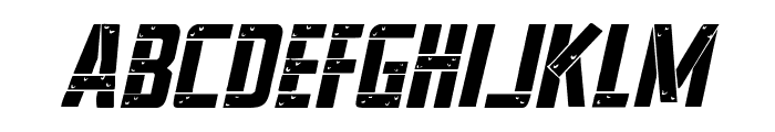 Frank-n-Plank Italic Font LOWERCASE