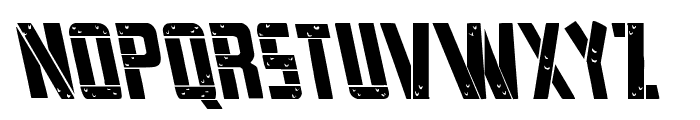 Frank-n-Plank Leftalic Font LOWERCASE