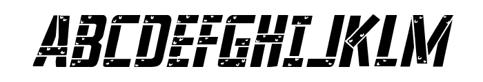Frank-n-Plank Light Italic Font UPPERCASE