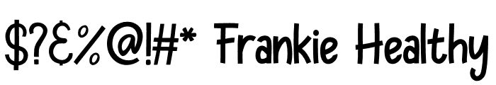 Frankie Healthy Font OTHER CHARS