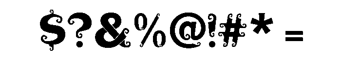 Franklin Goes to Java Font OTHER CHARS
