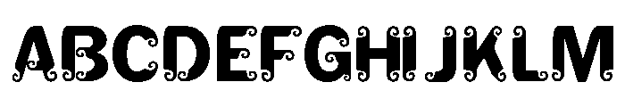 Franklin Goes to Java Font UPPERCASE
