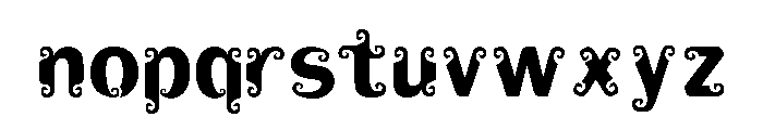 Franklin Goes to Java Font LOWERCASE