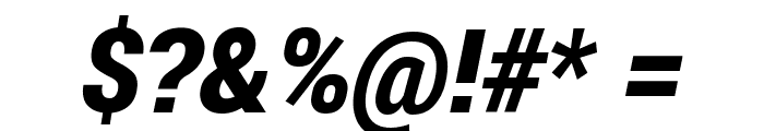Franko Black Italic Font OTHER CHARS
