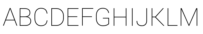 Franko Thin Font UPPERCASE