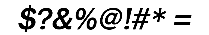 Frankston Italic Font OTHER CHARS