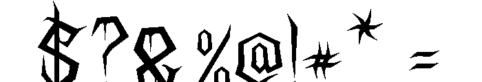 Frecs Ominous Font OTHER CHARS