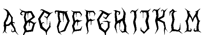 Frecs Ominous Font UPPERCASE