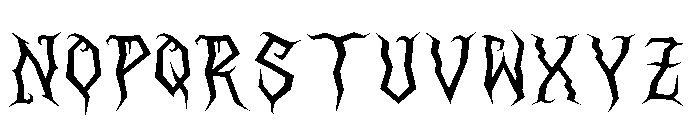 Frecs Ominous Font LOWERCASE