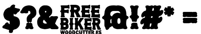 Free Biker Font OTHER CHARS