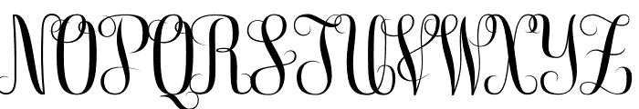 Free Monogram Font UPPERCASE