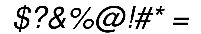 Free Sans Oblique Font OTHER CHARS