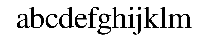 Free Serif Font LOWERCASE