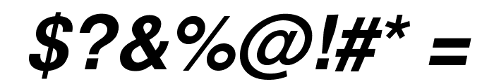 FreeSans Bold Oblique Font OTHER CHARS