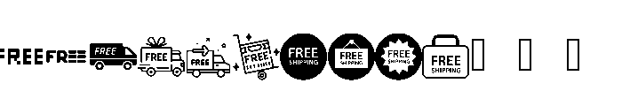FreeTags Font LOWERCASE