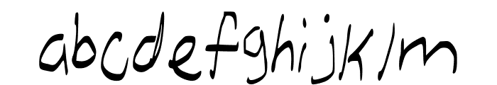 FreeformVH Regular Font LOWERCASE