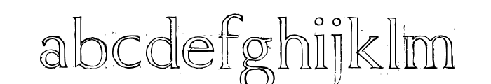 Freehand Roman Font LOWERCASE