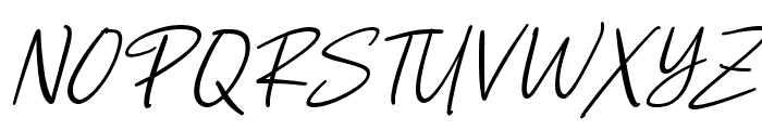 Freehand Signature Font UPPERCASE
