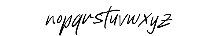 Freehand Signature Font LOWERCASE