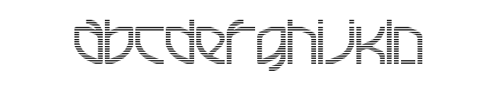 French Electric - Techno Regular Font LOWERCASE
