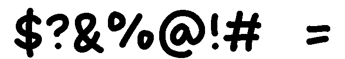 Fresh Jam Font OTHER CHARS