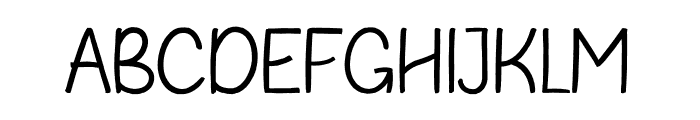 Fribash-Regular Font LOWERCASE
