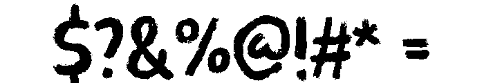 Friday Hype Trial Font OTHER CHARS