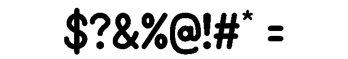 Friendly Sans Font OTHER CHARS