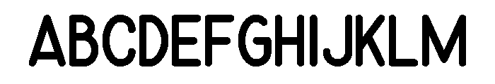 Friendly Sans Font UPPERCASE