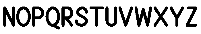 Friendly Sans Font UPPERCASE
