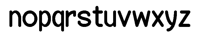 Friendly Sans Font LOWERCASE