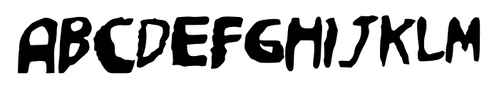 Friendly_Ghost Font UPPERCASE