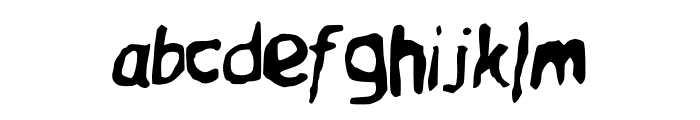 Friendly_Ghost Font LOWERCASE