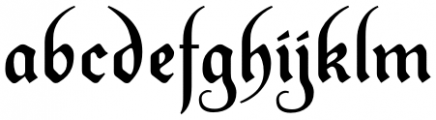 Frisianus-Regular Font LOWERCASE