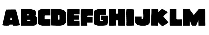 Frost Giant Expanded Font LOWERCASE