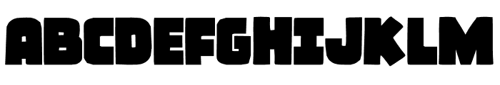 Frost Giant Staggered Font UPPERCASE